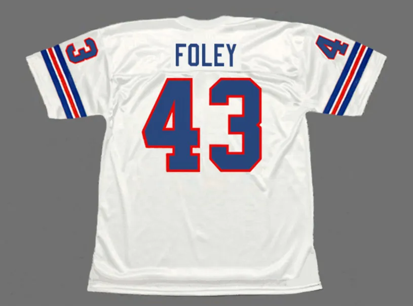 STEVE FOLEY Denver Broncos 1977 Away Throwback NFL Football Jersey 