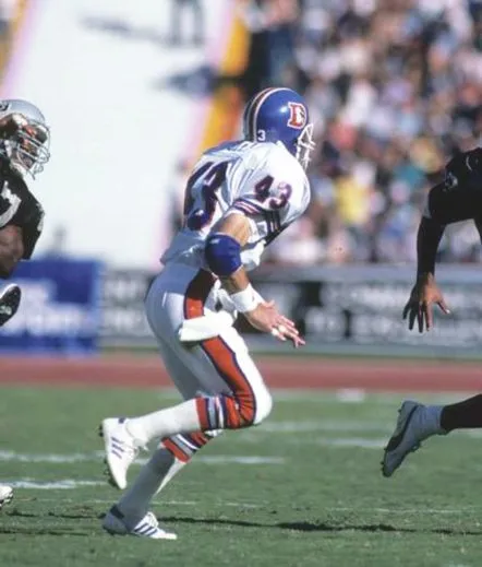 STEVE FOLEY Denver Broncos 1977 Away Throwback NFL Football Jersey 