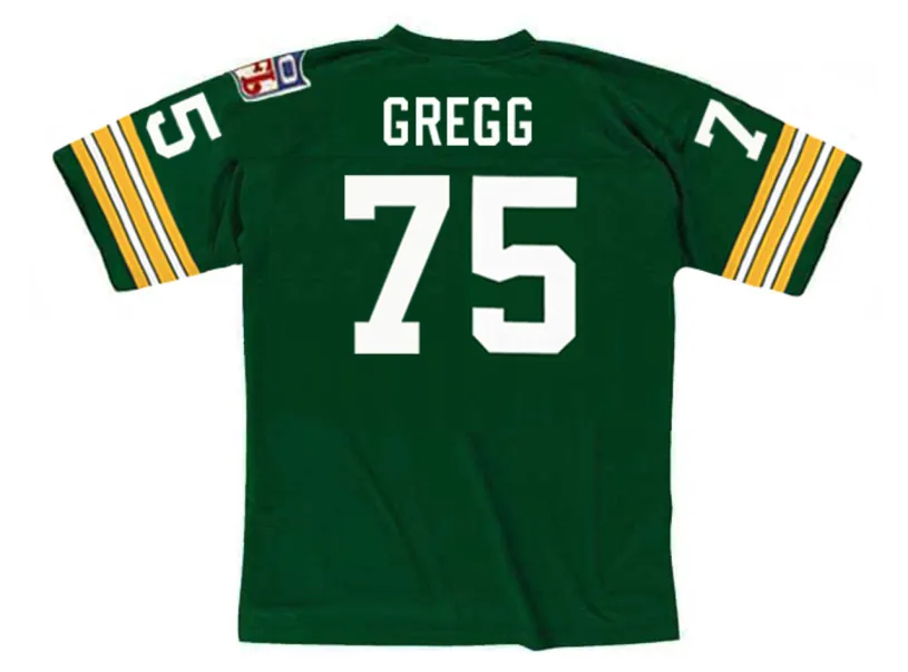 FORREST GREGG Green Bay Packers 1969 Throwback NFL Football Jersey 