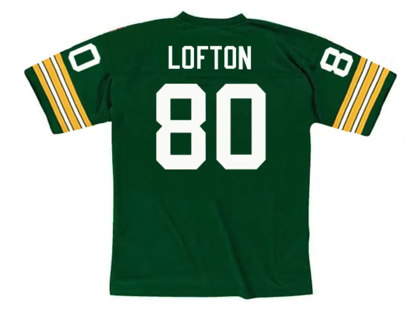 JAMES LOFTON Green Bay Packers 1978 Throwback NFL Football Jersey 