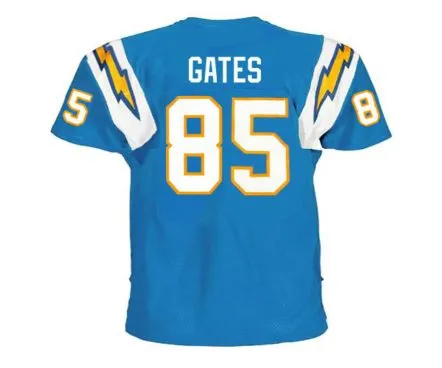ANTONIO GATES San Diego Chargers 2003 Home Throwback NFL Football Jersey 