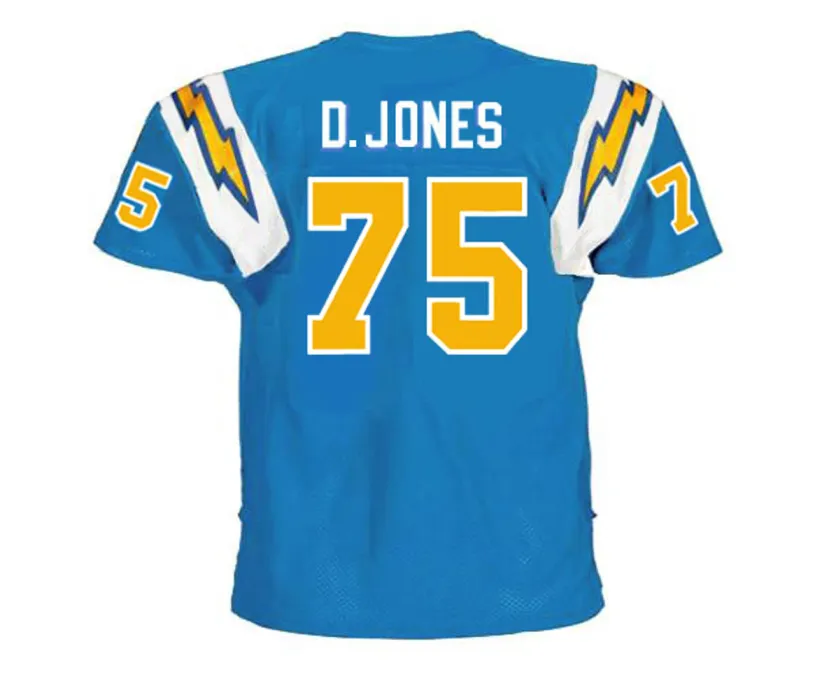 DEACON JONES San Diego Chargers 1973 Throwback NFL Football Jersey 