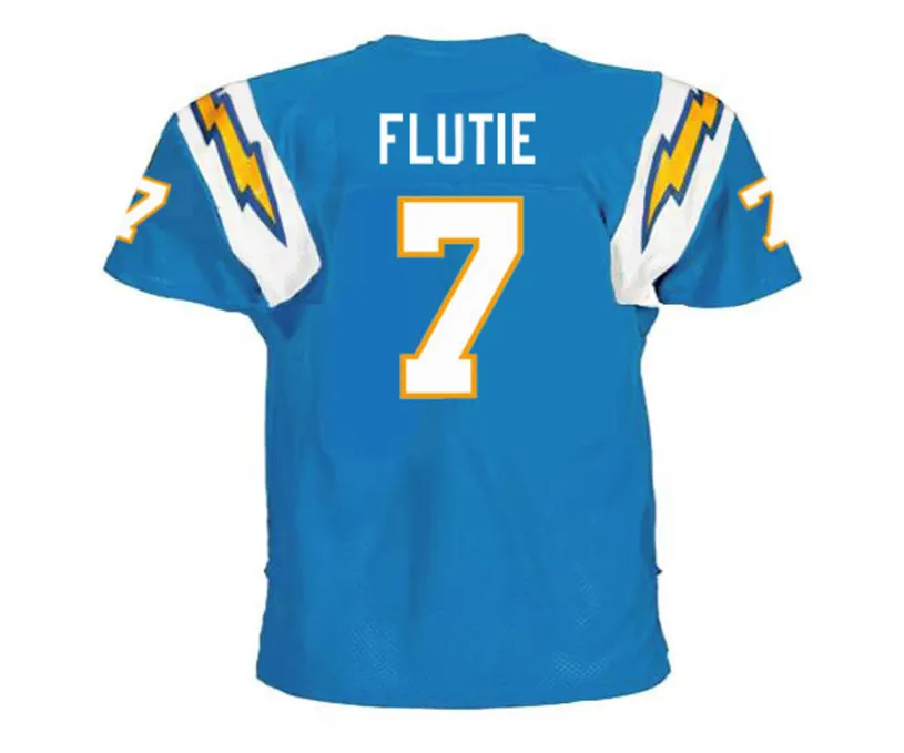 DOUG FLUTIE San Diego Chargers 2002 Home Throwback NFL Football Jersey 