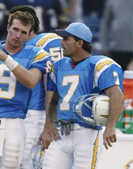 DOUG FLUTIE San Diego Chargers 2002 Home Throwback NFL Football Jersey 