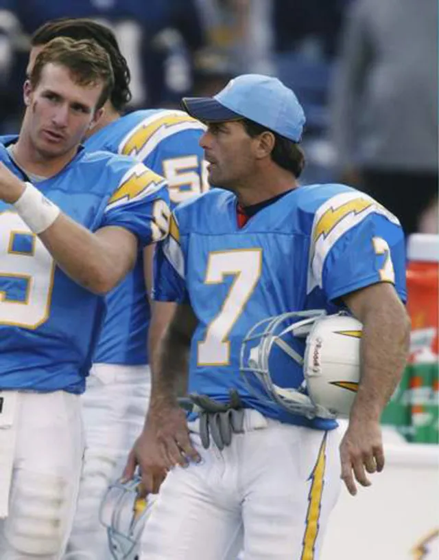 DOUG FLUTIE San Diego Chargers 2002 Home Throwback NFL Football Jersey 