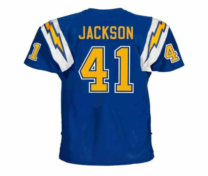 EARNEST JACKSON San Diego Chargers 1984 Throwback NFL Football Jersey 