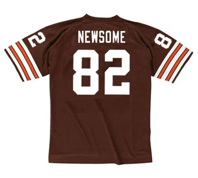 OZZIE NEWSOME Cleveland Browns 1987 Throwback NFL Football Jersey 