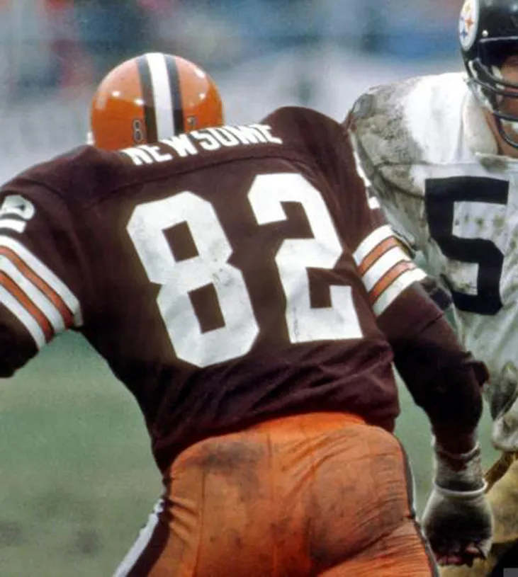 OZZIE NEWSOME Cleveland Browns 1987 Throwback NFL Football Jersey 