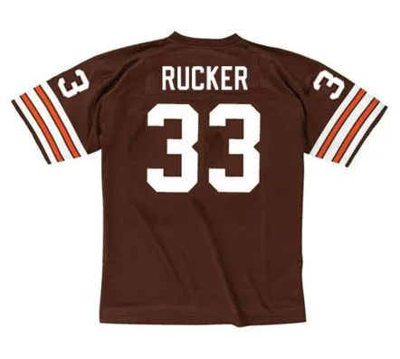 REGGIE RUCKER Cleveland Browns 1978 Throwback NFL Football Jersey 