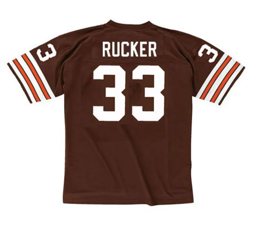 REGGIE RUCKER Cleveland Browns 1978 Throwback NFL Football Jersey 