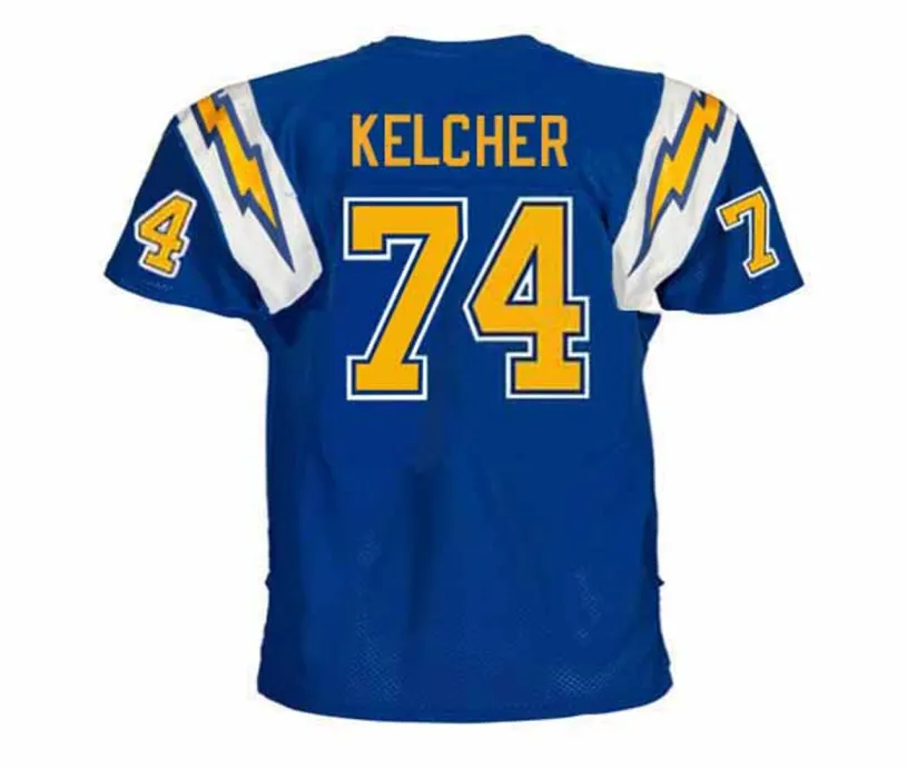 LOUIE KELCHER San Diego Chargers 1978 Throwback NFL Football Jersey 