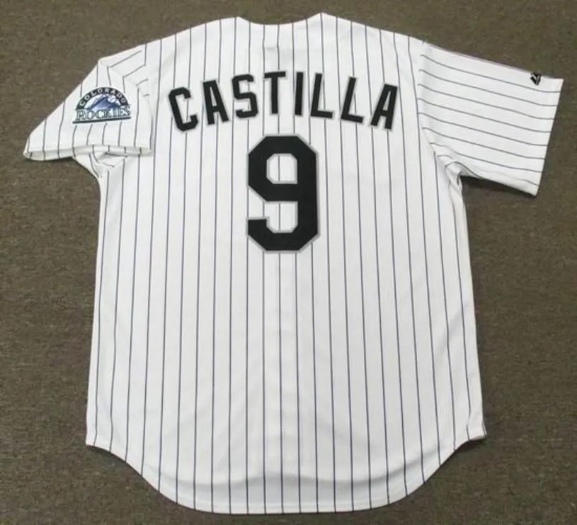 VINNY CASTILLA Colorado Rockies 2004 Majestic Throwback Home Baseball Jersey 