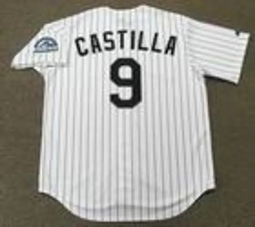 VINNY CASTILLA Colorado Rockies 2004 Majestic Throwback Home Baseball Jersey 