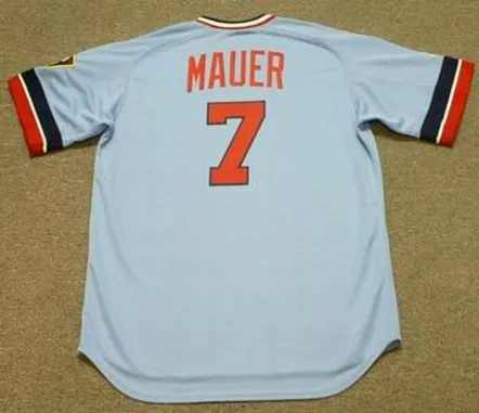 JOE MAUER Minnesota Twins Majestic Cooperstown Throwback Baseball Jersey 