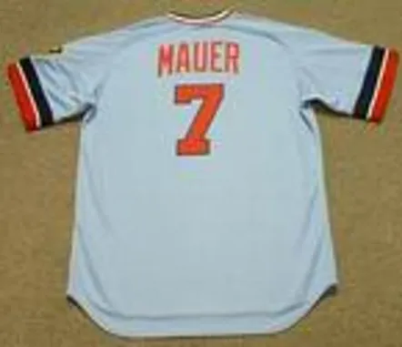 JOE MAUER Minnesota Twins Majestic Cooperstown Throwback Baseball Jersey 