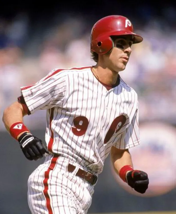 VON HAYES Philadelphia Phillies 1986 Home Majestic Throwback Baseball Jersey 