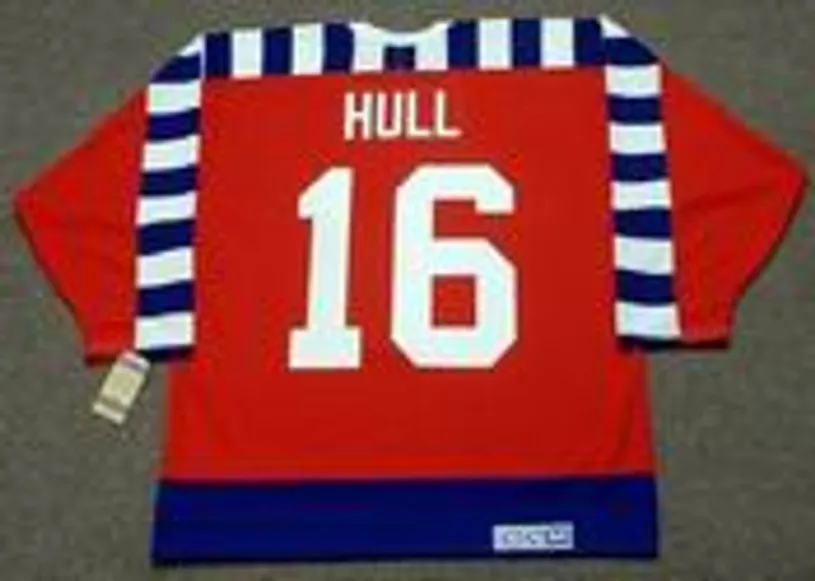 BRETT HULL 1992 Campbell “All Star” CCM Throwback NHL Hockey Jersey 