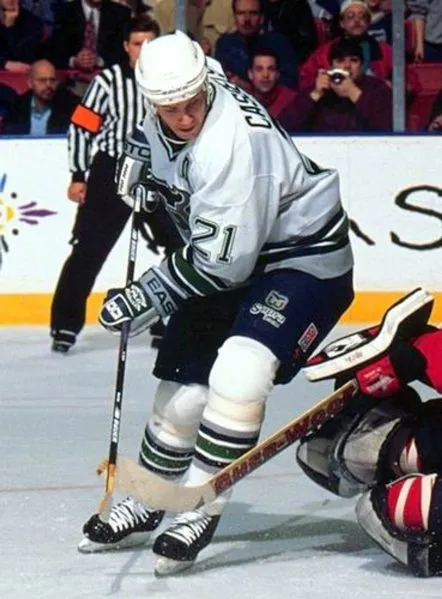 ANDREW CASSELS Hartford Whalers 1995 Home CCM Vintage NHL Hockey Jersey 