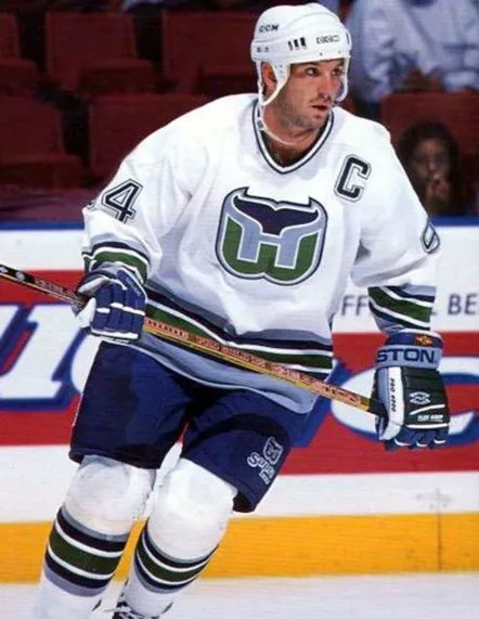 BRENDAN SHANAHAN Hartford Whalers 1995 Home CCM Vintage NHL Hockey Jersey 