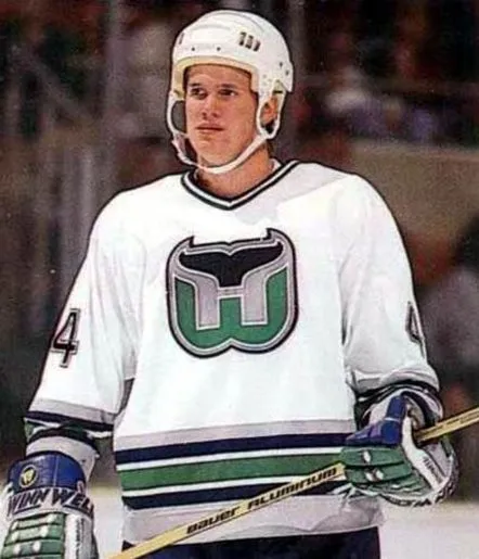 CHRIS PRONGER Hartford Whalers 1993 Home CCM Vintage NHL Hockey Jersey 