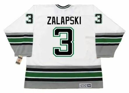 ZARLEY ZALAPSKI Hartford Whalers 1992 Home CCM Vintage NHL Hockey Jersey 