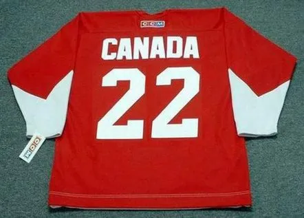 J.P. PARISE Team Canada 1972 CCM Throwback Hockey Jersey 