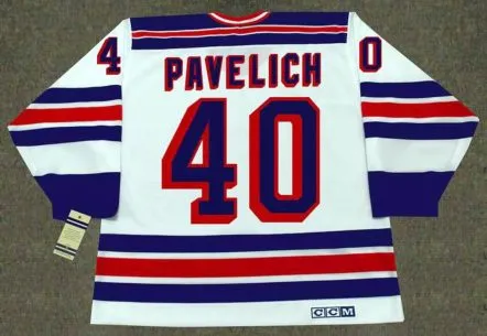 MARK PAVELICH New York Rangers 1982 CCM Vintage Home NHL Hockey Jersey 