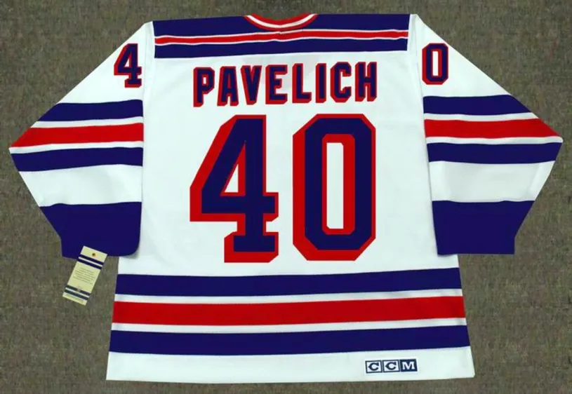 MARK PAVELICH New York Rangers 1982 CCM Vintage Home NHL Hockey Jersey 