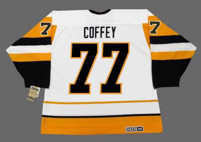PAUL COFFEY Pittsburgh Penguins 1992 Home CCM Throwback NHL Hockey Jersey 