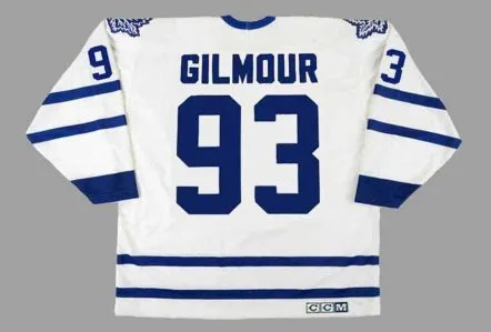 DOUG GILMOUR Toronto Maple Leafs 1995 Home CCM Throwback NHL Hockey Jersey 